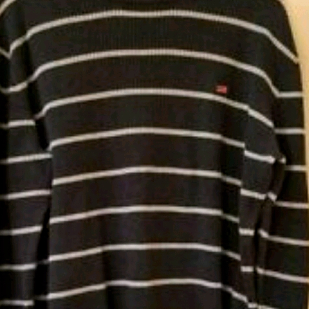 Ralph Lauren Men's Gray Stripe Sweater